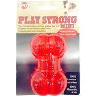 Ethical Dog - Play Strong Mini Rubber Bone - Red - Small