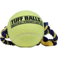 Petsport - Mega Tuff Ball Tug Dog Toy - Yellow - 4 Inch