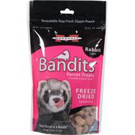 Marshall Pet  - Bandits Freeze Dried Ferret Treats - Rabbit - .75 oz