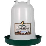 Harris Farms - Free Range Plastic Poultry Waterer - Green/White - 3.5 Gallon