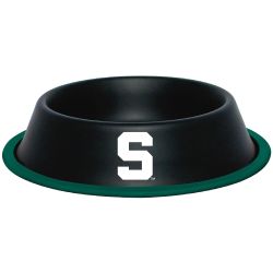 DoggieNation-College - Michigan State Dog Bowl-Stainless - One