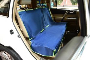 Iconic Pet - FurryGo Car Bench Seat Cover - Navy Blue