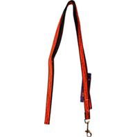 Hamilton Pet - Ribbon Overlay 5/8 Single Thick Lead - Red Barbed Wire - 6 Feet