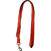 Hamilton Pet - Ribbon Overlay 1 Single Thick Lead - Red Barbed Wire - 6 Feet