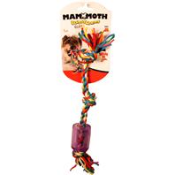 Mammoth Pet Products - Cloth Squeaky Rope Tpr - Multicolored - Small