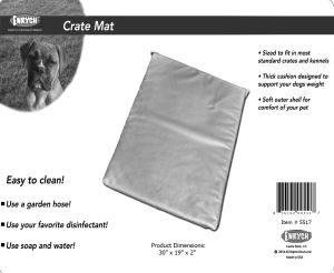 Enrych Pet - Prison Bed Crate Pads 30" x 19" x 2"