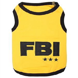 Parisian Pet FBI Dog T-Shirt-Medium