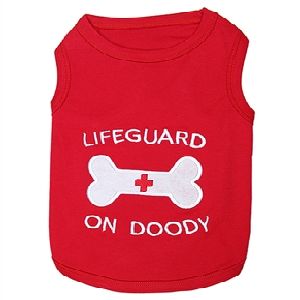 Parisian Pet Lifeguard On Doody Dog T-Shirt-Medium