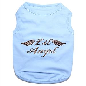 Parisian Pet Lil Angel Blue Dog T-Shirt-X-Small