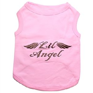 Parisian Pet Lil Angel Pink Dog T-Shirt-X-Large