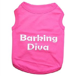 Parisian Pet Barking Diva Dog T-Shirt-Large