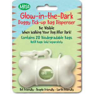 Mesa Pet Products - Glow-in-the-Dark Doggie Pick up Bag Dispenser Kit