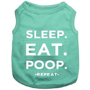 Parisian Pet Sleep Eat Poop Dog T-Shirt-Medium