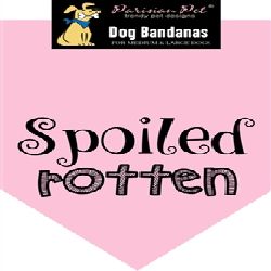 Parisian Pet Spoiled Rotten Dog Bandana-Medium/Large