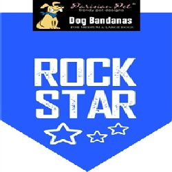 Parisian Pet Rock Star Dog Bandana-Small