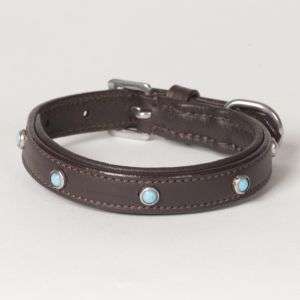 Hound?s Best - XX-Small Genuine Leather Dog Collar "Arizona"