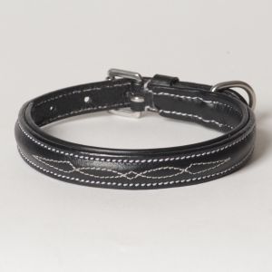 Hound?s Best - X-Small Genuine Leather Dog Collar "Hampton"