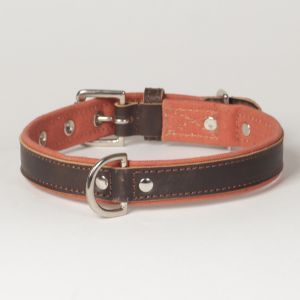 Hound?s Best - Medium Canvas Leather Dog Collar "Sierra"