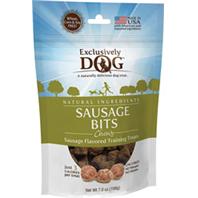 Exclusively Pet Inc - Chewy Sausage Bits Dog Treats - Sausage - 7 Oz