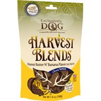 Exclusively Pet Inc - Harvest Blends Dog Treats - Pb/Banana - 7 Oz