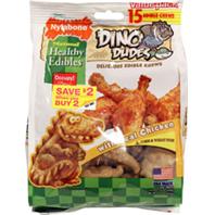 Nylabone - Healthy Edibles Dino Dudes Value - Chicken - One Size/15 Ct