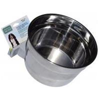 Lixit Corp - Howard Pet - Stainless Steel Cage Crock Bowl With Bracket - 40 Oz