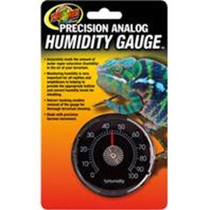 Zoo Med - Precision Analog Reptile Humidity Gauge - Black 