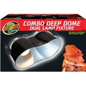 Zoo Med - Combo Deep Dome Dual Lamp Fixture 