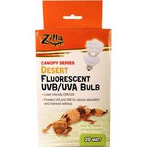 Zilla - Desert Bulb Low Intensity Uvb/Uva - 20 Watt
