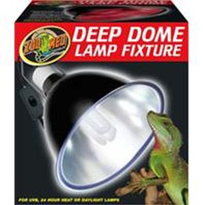 Zoo Med - Deep Dome Lamp Fixture - Black - 8.5 Inch