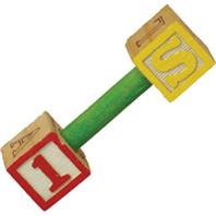 A&E Cage Company - Happy Beaks Pumping Letters Foot Toy - Multicolored