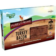 Emerald Pet Products  - Purely Prime Bacon Strips - Turkey - 2.25 oz