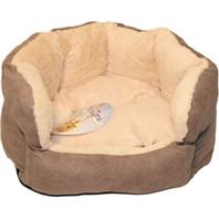 Ethical Fashion-Seasonal - Sleep Zone Reversible Cushion Bed - Lt Gray- 18 Inch