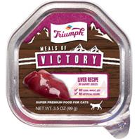Triumph Pet Industries - Triumph Victory Wet Cup Cat Food - Liver- 3.5  oz