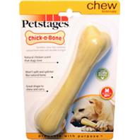 Petstages - Chick A Bone Infused Long Lasting Chew Toy - Chicken - Medium