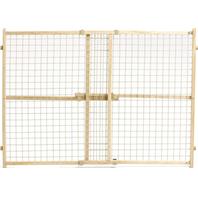 Midwest Homes For Pets - Wood/Wire Mesh Pet Gate - Natural- 32 H X 29-50 W