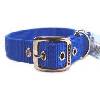 Hamilton Pet - Double Thick Nylon Deluxe Dog Collar - Blue - 1 Inch x 20 Inch