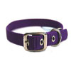 Hamilton Pet - Single Thick Nylon Deluxe Dog Collar - Purple - 0.63 Inch x 18 Inch