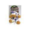 Booda - Softies Terry Cow Dog Toy - White/Blue 9X5X3 Inch