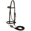 Gatsby Leather - Fancy Snaffle Bridle - Brown Cobb