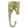 Imported Horse Supply - Horse Head Hanger - Brass - 6 Inch