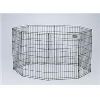 Midwest Container - 8 Panel Exercise Pen - Black - 24 x 42 Inch