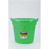 Miller Mfg - P20b Flat Back Plastic Bucket - Lime Green - 20 Quart