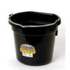 Miller Mfg - P20b Flat Back Plastic Bucket - Black - 20 Quart
