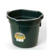 Miller Mfg - Flat Back Plastic Bucket - Green - 20 Quart