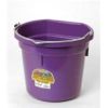 Miller Mfg - P20b Flat Back Plastic Bucket - Purple - 20 Quart