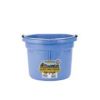 Miller Mfg - P8fb Flat Back Plastic Bucket - Blue - 8 Quart
