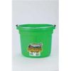 Miller Mfg - Flat Back Plastic Bucket - Lime Green - 8 Quart