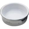 Ethical Stoneware Dish - Fishy Titanium Cat Dish - Silver - 5 Inch