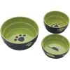 Ethical Stoneware Dish - Fresco Cat Dish - Green - 5 Inch